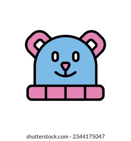 Baby Beanie Icon Vector Illustration