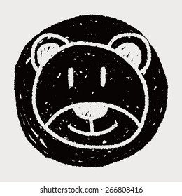 baby bear doodle drawing