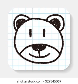 baby bear doodle drawing