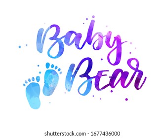 Baby Footprints Watercolor Images, Stock Photos & Vectors | Shutterstock