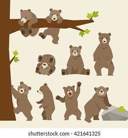 baby bear vector illustration