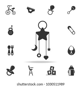 Baby bed carousel icon. Set of child and baby toys icons. Web Icons Premium quality graphic design. Signs and symbols collection, simple icons for websites, web design on white background