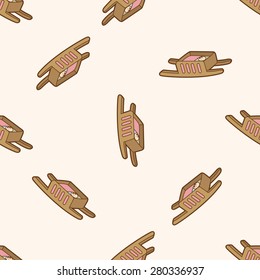 baby bed , cartoon seamless pattern background
