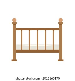 Baby Bed cartoon vector. Baby Bed vector.