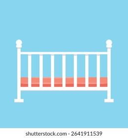 Baby Bed cartoon vector. Baby Bed vector.