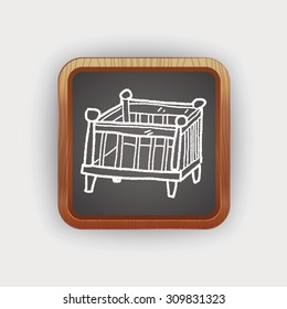 baby bed doodle