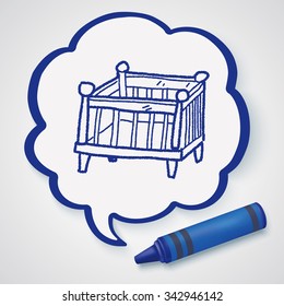 baby bed doodle