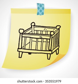 baby bed doodle