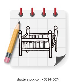 baby bed doodle