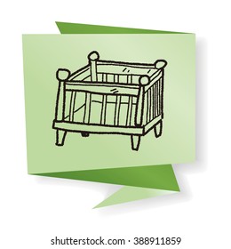 baby bed doodle