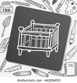 baby bed doodle