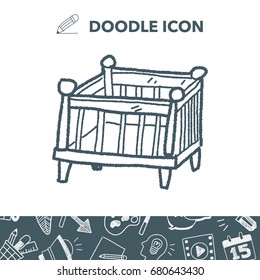 baby bed doodle