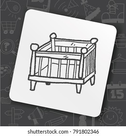 baby bed doodle