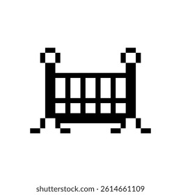 baby bed furniture pixel art