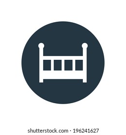 baby bed icon