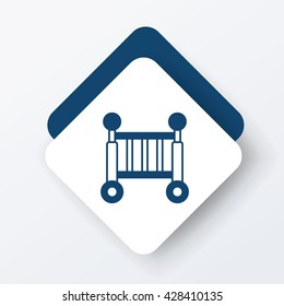 baby bed icon