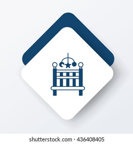 baby bed icon