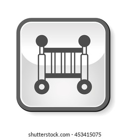 baby bed icon