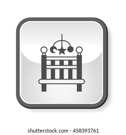 baby bed icon