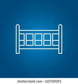 baby bed icon