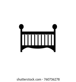 baby bed icon. Baby element icon. Premium quality graphic design icon. Signs, outline symbols collection icon for websites, web design, mobile app, info graphics on white background