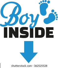 Baby belly print - Boy inside