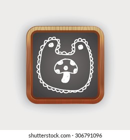 baby bib doodle drawing