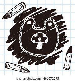 baby bib doodle drawing