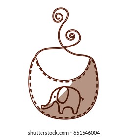baby bib with elephant