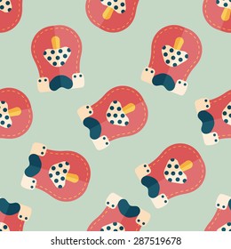 baby bib flat icon,EPS 10 seamless pattern background