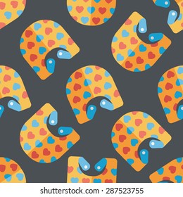 baby bib flat icon,EPS 10 seamless pattern background