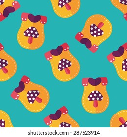 baby bib flat icon,EPS 10 seamless pattern background