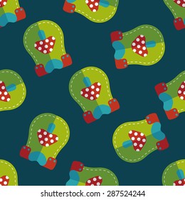 baby bib flat icon,EPS 10 seamless pattern background