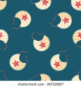 baby bib flat icon,eps10 seamless pattern background