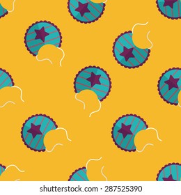 baby bib flat icon,eps10 seamless pattern background