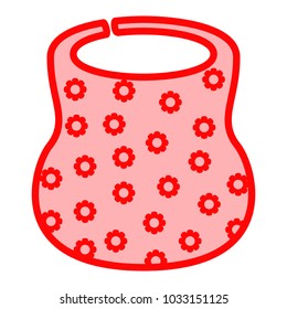 Baby bib icon