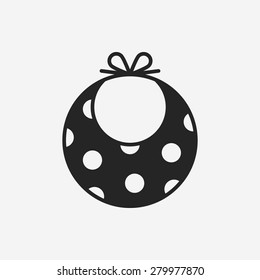 Baby bib icon