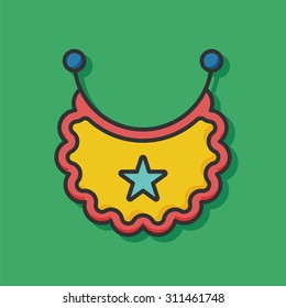 Baby bib icon