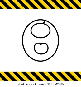Baby bib icon