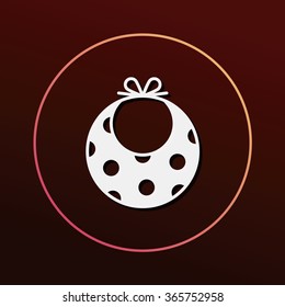 Baby bib icon