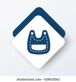 Baby bib icon
