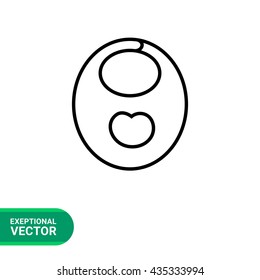 Baby bib icon