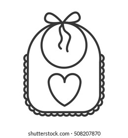 baby bib icon