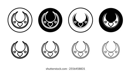 Baby bib icon Art design illustration