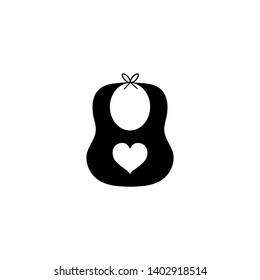 Baby bib icon  isolated on white background