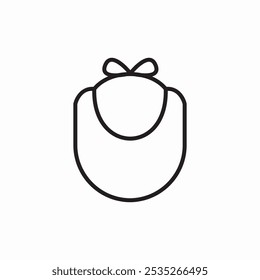 baby bib icon sign vector