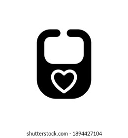 Baby Bib icon in vector. Logotype