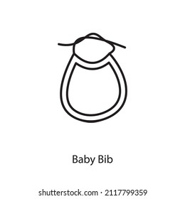 Baby Bib icon in vector. Logotype