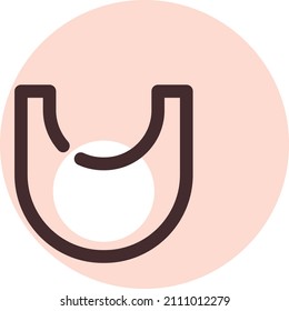 Baby bib, illustration, vector on a white background.