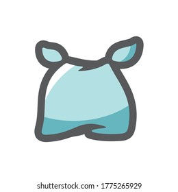 Bebé. Ropa recién nacida. Ilustración de dibujos animados